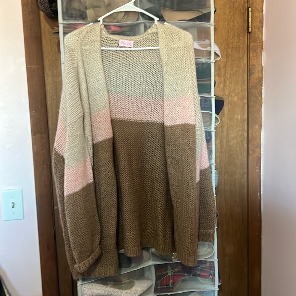 NWOT Pink Lily Cardigan